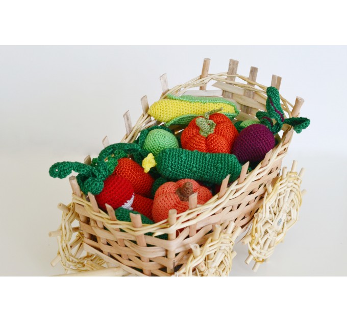 Kitchen play set Crochet vegetables