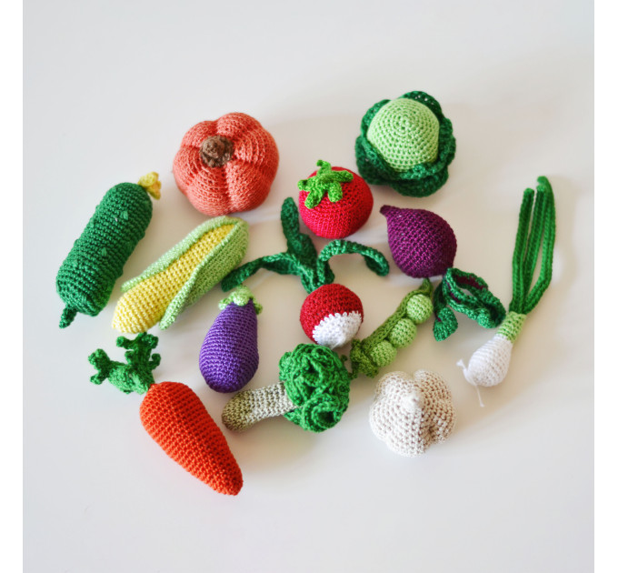 Crochet Play Food Toddler Learning Toy Monressori Toys