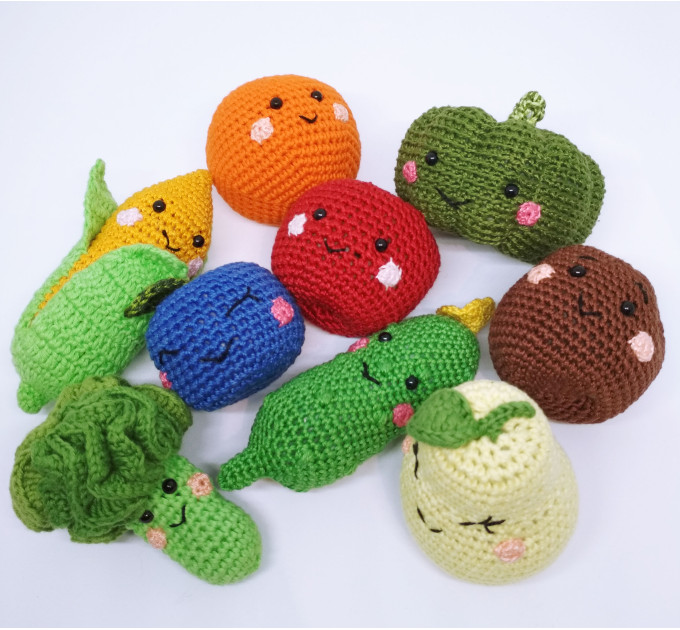 Crochet play food Toddler learning toy Monressori toys