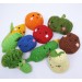 Kitchen play set Montessori toddler learning toy Play food for kids Cotton vegan toys