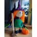 Crochet Halloween witch, cute interior doll, fall ornament