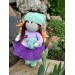 Crochet doll with hat Knit cute interoir doll with clothes