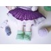 Crochet doll with hat Knit cute interoir doll with clothes