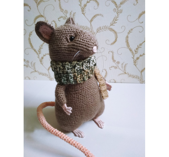 Crochet rat interior doll Pet memorial