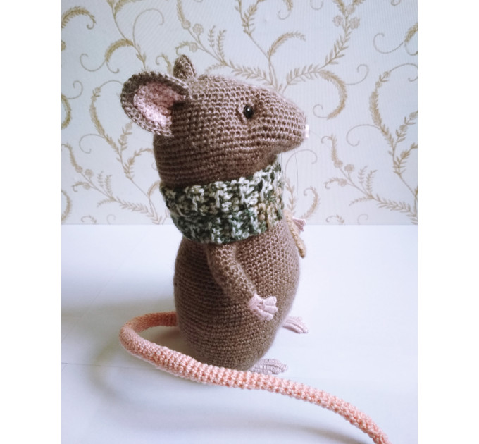 Crochet rat interior doll Pet memorial