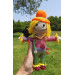 Crochet scarecrow interior doll, Halloween decoration, stuffed strawman