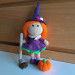 Crochet witch, cute interior doll, Halloween set, fall decorations
