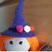 Crochet witch, cute interior doll, Halloween set, fall decorations