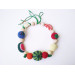 Nursing teething fruit necklace Montessori activity busy baby toy sling Mommy eco Little girl necklace Breastfeeding toy Baby shower gift