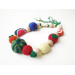 Nursing teething fruit necklace Montessori activity busy baby toy sling Mommy eco Little girl necklace Breastfeeding toy Baby shower gift