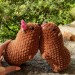 Crochet Rock Hyrax Plush | Chubby Awawa Plushie | Handmade Stuffed Animal | Cute Cozy Toy