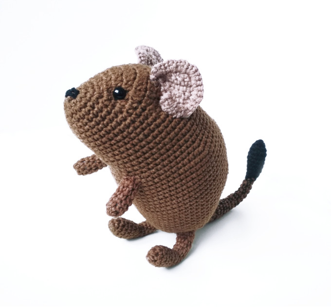 Crochet degu doll Christmas gift idea Pet memorial Loss of pet lover Degu owner gift for girls rodent lovers plush toy Pet sympathy gift