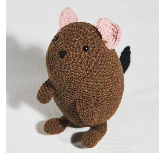 Crochet degu doll Christmas gift idea Pet memorial Loss of pet lover Degu owner gift for girls rodent lovers plush toy Pet sympathy gift