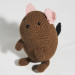 Crochet degu doll Christmas gift idea Pet memorial Loss of pet lover Degu owner gift for girls rodent lovers plush toy Pet sympathy gift