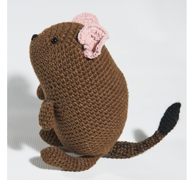 Crochet degu doll Christmas gift idea Pet memorial Loss of pet lover Degu owner gift for girls rodent lovers plush toy Pet sympathy gift