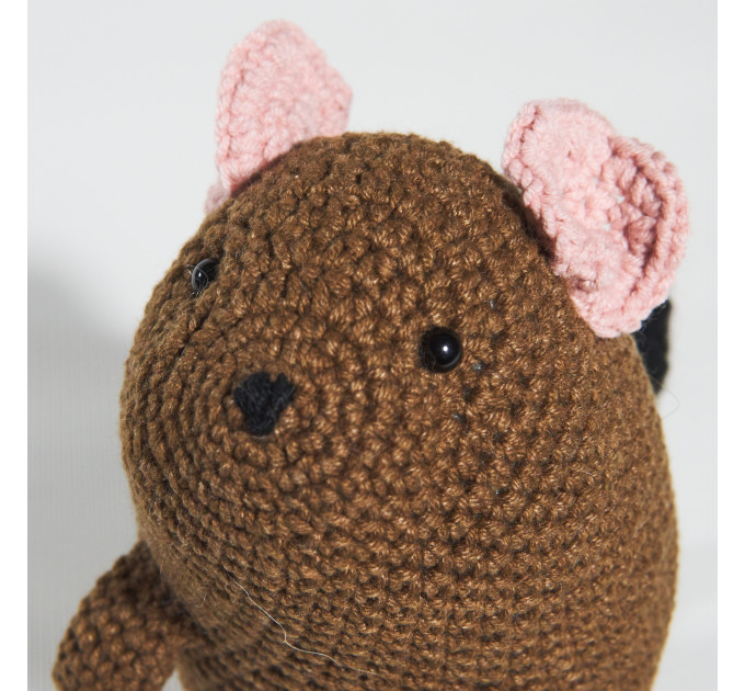 Crochet degu doll Christmas gift idea Pet memorial Loss of pet lover Degu owner gift for girls rodent lovers plush toy Pet sympathy gift