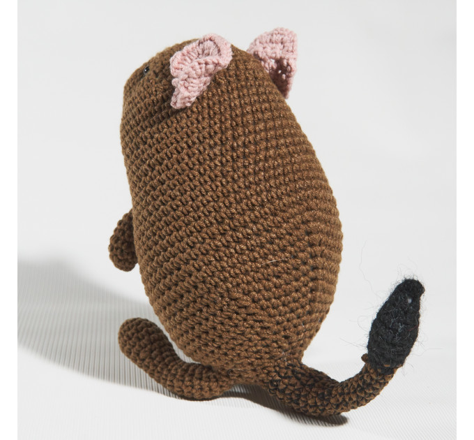 Crochet degu doll Christmas gift idea Pet memorial Loss of pet lover Degu owner gift for girls rodent lovers plush toy Pet sympathy gift