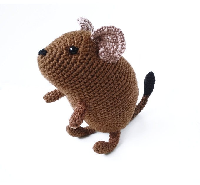 Crochet degu doll Christmas gift idea Pet memorial Loss of pet lover Degu owner gift for girls rodent lovers plush toy Pet sympathy gift