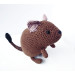 Crochet degu doll Christmas gift idea Pet memorial Loss of pet lover Degu owner gift for girls rodent lovers plush toy Pet sympathy gift