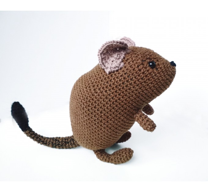Crochet degu doll Christmas gift idea Pet memorial Loss of pet lover Degu owner gift for girls rodent lovers plush toy Pet sympathy gift