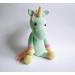 Crochet mint unicorn art doll Mint unicorn gifts