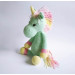 Crochet mint unicorn art doll Mint unicorn gifts