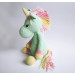 Crochet mint unicorn art doll Mint unicorn gifts