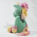 Crochet mint unicorn art doll Mint unicorn gifts