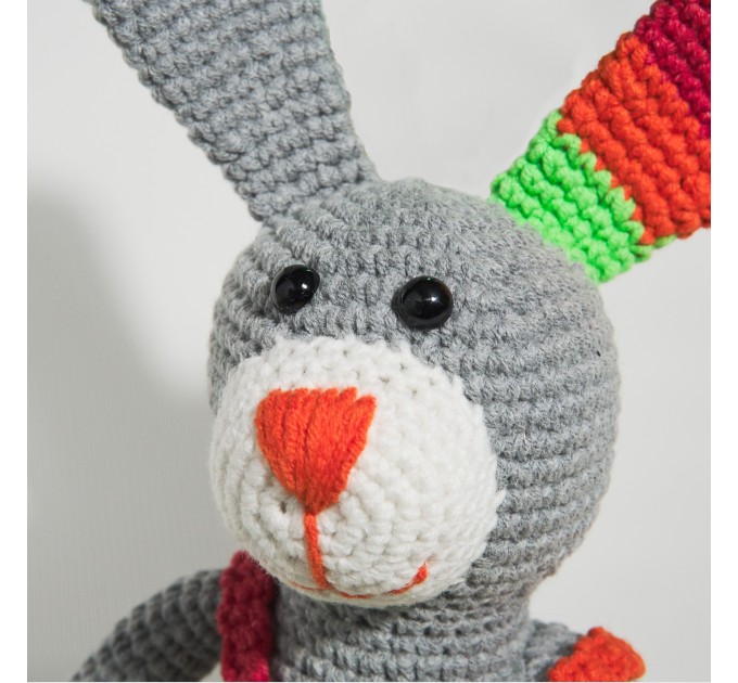 Crochet rabbit bunny doll toy Bunny stuffed animal Plush bunny boy