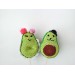 Avocado plush romantic wedding cake topper Funny green cake topper Rustic Wedding decoration cake Funny Engagement gift romantic crochet