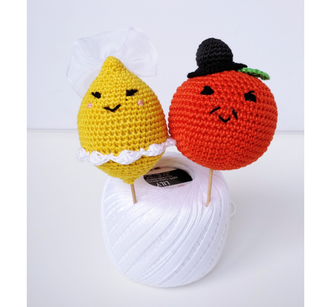 Funny 13th wedding cake topper First anniversary gift for couple Lemon party decor Gifts for parents Cotton anniversary
