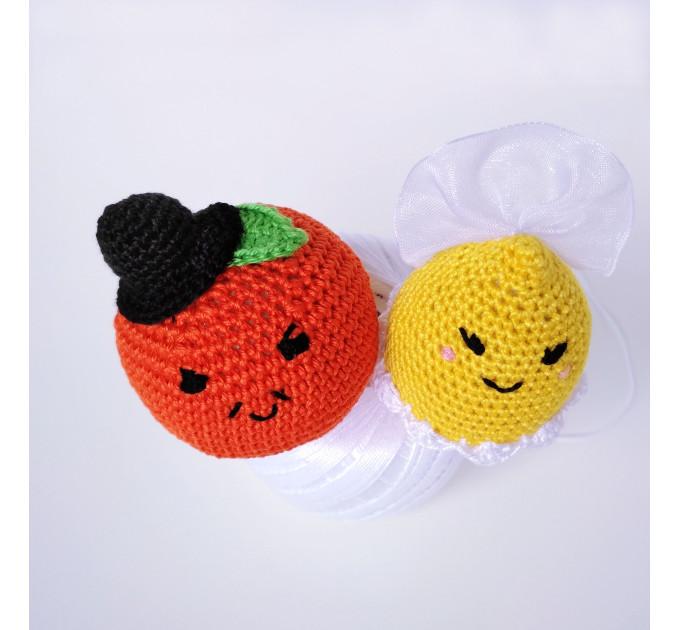 Funny 13th wedding cake topper First anniversary gift for couple Lemon party decor Gifts for parents Cotton anniversary