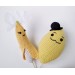 Funny cake topper 4th 13th anniversary gifts for him Wedding yellow decoration Gifts for couples Gift for husband