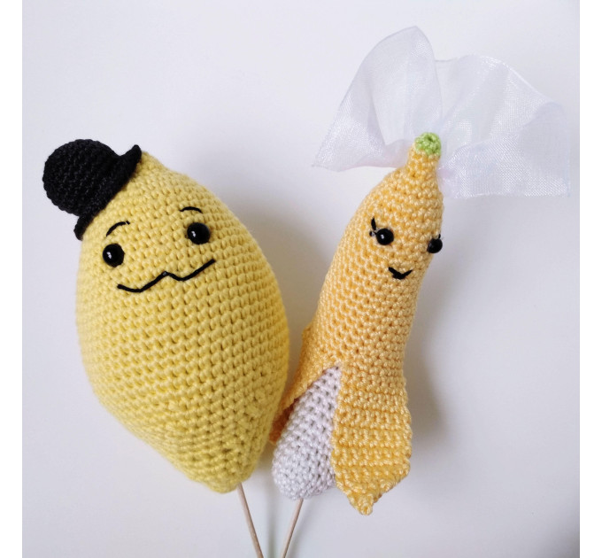 Funny cake topper 4th 13th anniversary gifts for him Wedding yellow decoration Gifts for couples Gift for husband