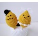 Groom and bride first anniversary funny cake topper Engagement gift Lemon party decor Relationship valentines gift